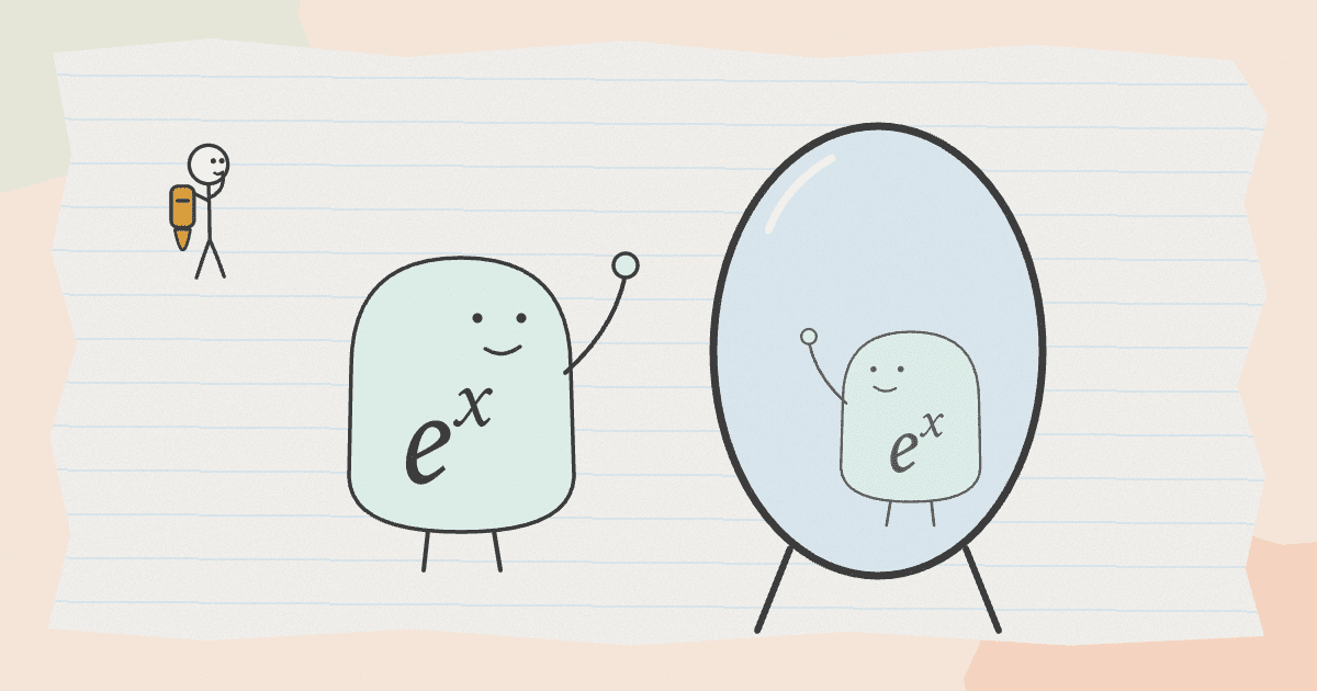 An illustration of Derivatives of e^x and ln x